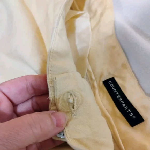 Counterparts Light Yellow Wide Leg Pants - Picture 7 of 15